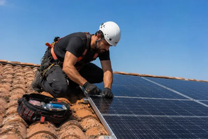Maintenance et monitoring de panneaux solaires à Brenthonne