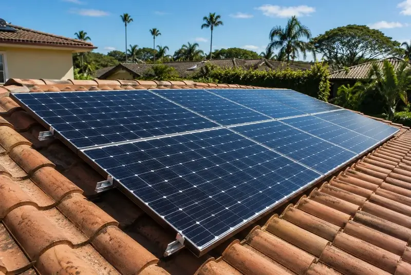 Installation de panneaux solaires à Brenthonne